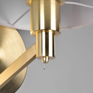 Φωτιστικό Τοίχου Trio Lighting CASSIO  1x E27 Ορείχαλκος Ματ Μεταλλικό   – 214470108