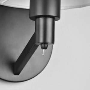 Φωτιστικό Τοίχου Trio Lighting CASSIO  1x E27 Μαύρο Ματ Μεταλλικό   – 214470132