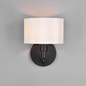Φωτιστικό Τοίχου Trio Lighting CASSIO  1x E27 Μαύρο Ματ Μεταλλικό   – 214470132