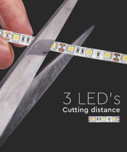 LED Ταινία 11W V-TAC Dimmable 900lm/m Αδιάβροχη IP65 Θερμό Λευκό 3000K 5 Μέτρα – 212149