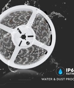 LED Ταινία 11W V-TAC Dimmable 900lm/m Αδιάβροχη IP65 Θερμό Λευκό 3000K 5 Μέτρα – 212149