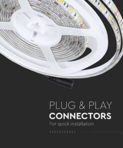 LED Ταινία 11W V-TAC Dimmable 900lm/m Αδιάβροχη IP65 Θερμό Λευκό 3000K 5 Μέτρα – 212149
