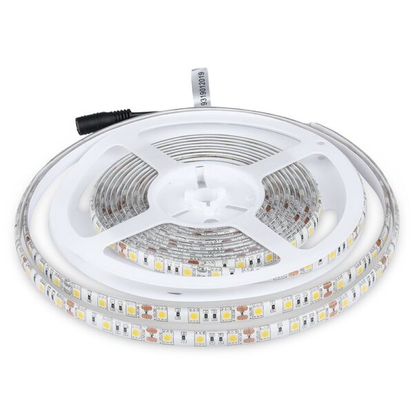 LED Ταινία 11W V-TAC Dimmable 900lm/m Αδιάβροχη IP65 Θερμό Λευκό 3000K 5 Μέτρα - 212149