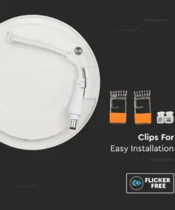 LED Πάνελ Στρογγυλό 18W V-TAC 120° 1400lm Ø225 Φυσικό 4000K – 214861