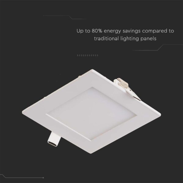 LED Πάνελ Τετράγωνο Χωνευτό 6W V-TAC 6400K – 214865