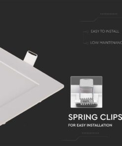 LED Πάνελ Τετράγωνο Χωνευτό 6W V-TAC 6400K – 214865