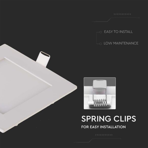 LED Πάνελ Τετράγωνο Χωνευτό 6W V-TAC 6400K – 214865