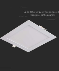 LED Πάνελ Τετράγωνο Χωνευτό 18W V-TAC 120° 1400lm 22.5X22.5cm Θερμό 3000K – 214869