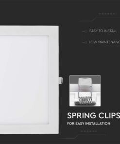 LED Πάνελ Τετράγωνο Χωνευτό 24W 30x30cm V-TAC 2500lm Ψυχρό Λευκό 6400K – 214889