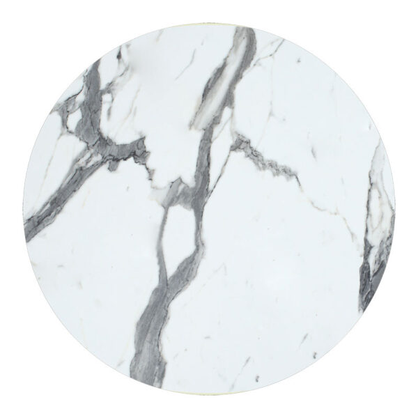 Table surface Melody pakoworld HPL white marble D60cm 215-000004