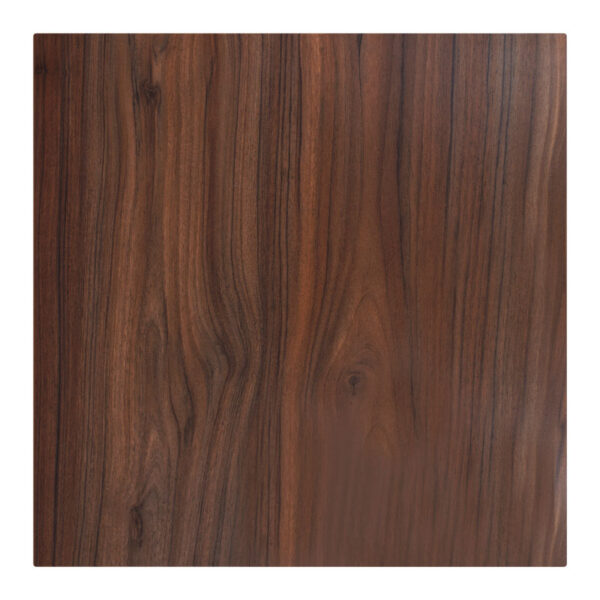 Table surface Bounty pakoworld Werzalit walnut 70x70cm 215-000037