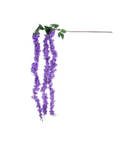 GloboStar® Artificial Garden PURPLE WISTERIA FLOWER BRANCH 21517 Τεχνητό Διακοσμητικό κλαδί Βιστέρια Μωβ Φ45 x Υ164cm