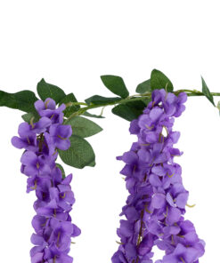 GloboStar® Artificial Garden PURPLE WISTERIA FLOWER BRANCH 21517 Τεχνητό Διακοσμητικό κλαδί Βιστέρια Μωβ Φ45 x Υ164cm