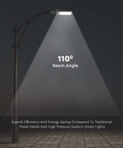 LED Φωτιστικό Δρόμου 50W V-TAC PRO Samsung Chip 110° 5000lm Γκρι Αδιάβροχο IP65 Φυσικό Λευκό 4000K – 215271