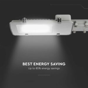 LED Φωτιστικό Δρόμου 50W V-TAC PRO Samsung Chip 110° 5000lm Γκρι Αδιάβροχο IP65 Φυσικό Λευκό 4000K – 215271