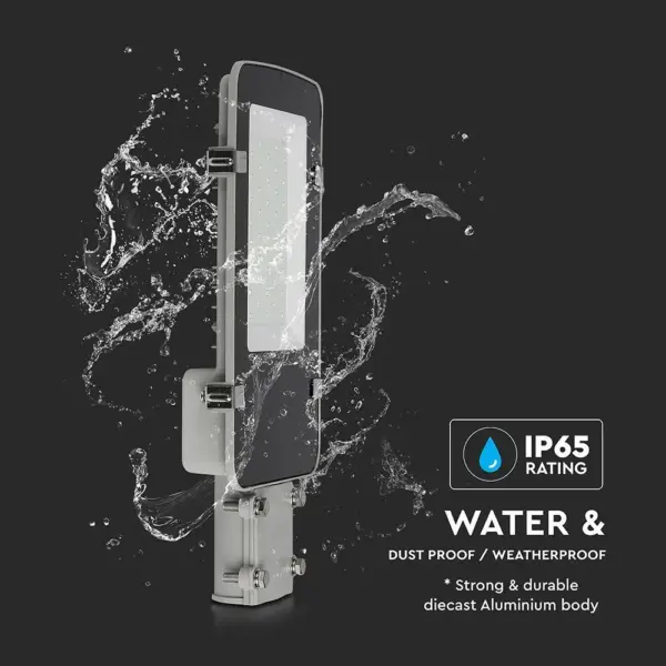 LED φωτιστικό δρόμου V-TAC PRO Samsung Chip 50W 6400Κ Γκρί σώμα – 21528