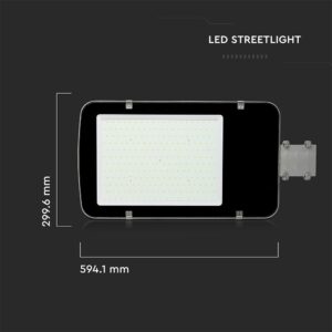 Φωτιστικό Δρόμου SAMSUNG CHIP LED 50W 6500K 5 Χρόνια Εγγύηση Γκρι Χρώματος V-TAC – 215281VT