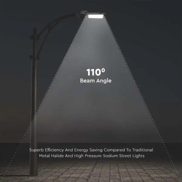 LED Φωτιστικό Δρόμου 150W V-TAC PRO Samsung Chip 110° 14100lm Μαύρο-Γκρι Αδιάβροχο IP65 Φυσικό  4000K – 21531