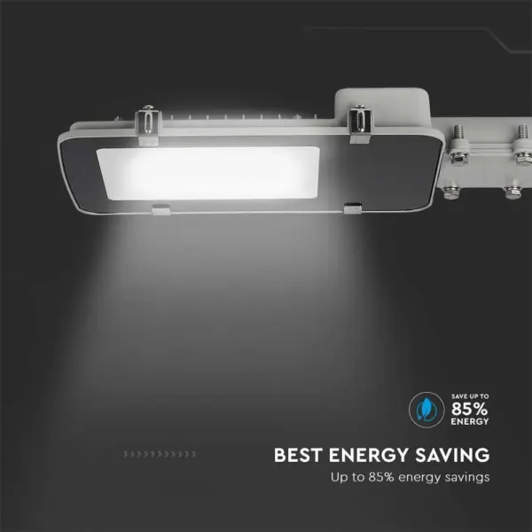 LED Φωτιστικό Δρόμου 150W V-TAC PRO Samsung Chip 110° 14100lm Μαύρο-Γκρι Αδιάβροχο IP65 Φυσικό  4000K – 21531