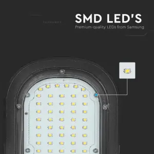 LED φωτιστικό δρόμου V-TAC PRO Samsung Chip 50W 4000Κ μαύρο σώμα   – 21539