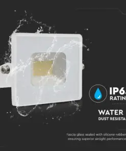 LED Προβολέας 20W V-TAC Λευκός Αδιάβροχος IP65 Φυσικό 4000K – 215950