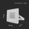 LED Προβολέας 100W Λευκός V-TAC IP65 100° 8700lm Θερμό 3000Κ – 215967