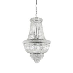 IDEAL LUX Κρεμαστό Φωτιστικό DUBAI 10xE14 Χρωμίου – 215969