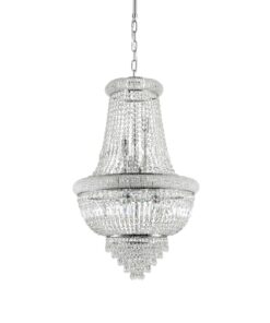 IDEAL LUX Κρεμαστό Φωτιστικό DUBAI 10xE14 Χρωμίου – 215969