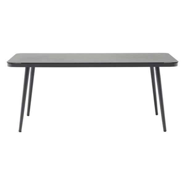 Table Ecco pakoworld aluminum anthracite-glass gray 160x90x75cm 216-000011