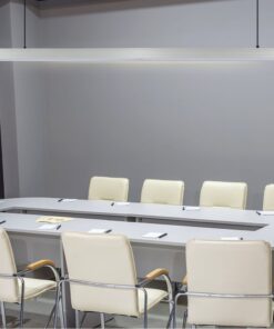 LED Γραμμικό Κρεμαστό Φωτιστικό 120cm Ασημί Linkable 40W V-TAC PRO Samsung Chip 3300lm Ψυχρό Λευκό 6400K – 21601