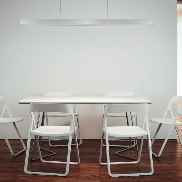 LED Γραμμικό Κρεμαστό Φωτιστικό 120cm Λευκό Linkable 40W V-TAC PRO Samsung Chip 4000lm 120° Ψυχρό   6400K – 21602