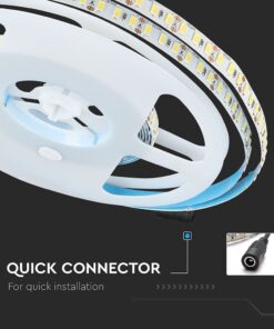 LED Ταινία 18W V-TAC Dimmable 2000lm/m CRI>95 Φυσικό Λευκό 4000K 5 Μέτρα – 212163
