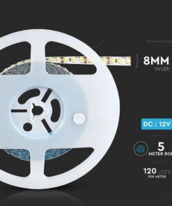 LED Ταινία 18W V-TAC Dimmable 2000lm/m CRI>95 Φυσικό Λευκό 4000K 5 Μέτρα – 212163