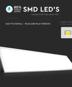 LED Πάνελ Τετράγωνο Χωνευτό 30X120 cm 29W V-TAC 120° 3960lm 4000K – 216257