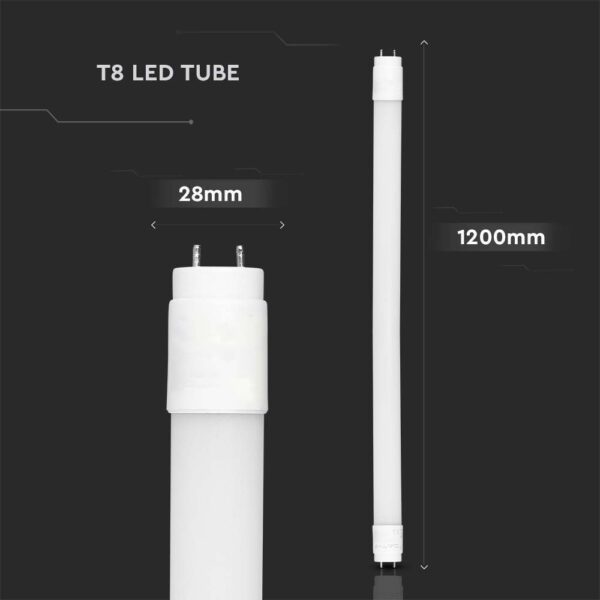 Λάμπα LED G13 T8  18W 120cm  V-TAC 1850lm Φυσικό Λευκό 4000K – 216273