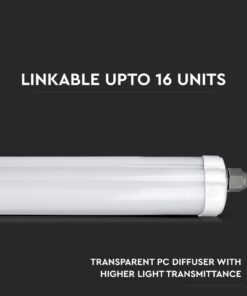 LED Αδιάβροχο IP65 Φωτιστικό Τύπου Φθορίου 18W V-TAC 60cm Ψυχρό 6500K – 216282