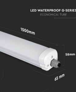 LED Φωτιστικό Τύπου Φθορίου 48W V-TAC 150cm IP65 5760lm Ψυχρό 6400K – 216286