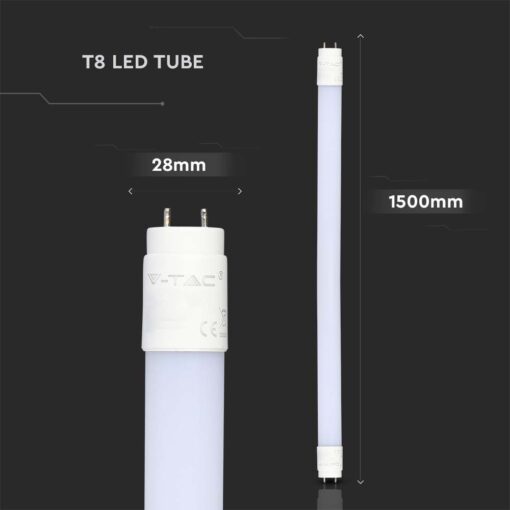 LED Λάμπα T8 G13 20W V-TAC 150cm Φυσικό 4000K – 216309