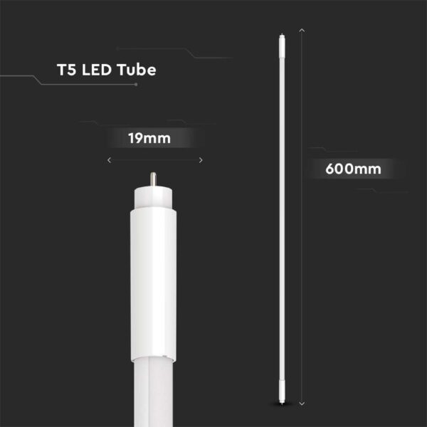 Λάμπα LED T5 SMD 8W 600mm 4000K γυάλινη  V-TAC – 216318