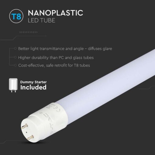 LED Λάμπα T8 G13 9W V-TAC 60cm Ψυχρό 6500K  – 216394