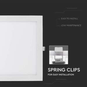 LED Πάνελ Τετράγωνο Χωνευτό 36W V-TAC 30×30 Φυσικό Λευκό 4000K – 216430
