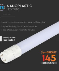 LED Λάμπα T8 G13 120cm 12W Rotation V-TAC 160° 1750lm Θερμό 3000K – 216477