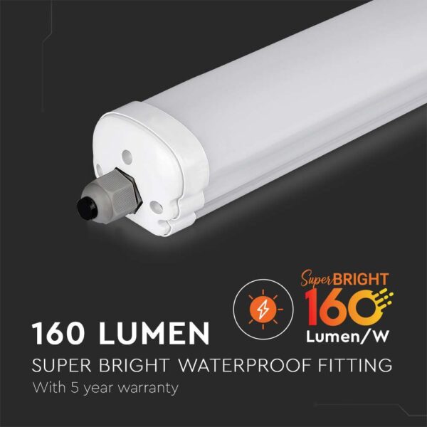 LED Αδιάβροχο Φωτιστικό 32W V-TAC 150cm 5120lm Φυσικό 4000K – 216483