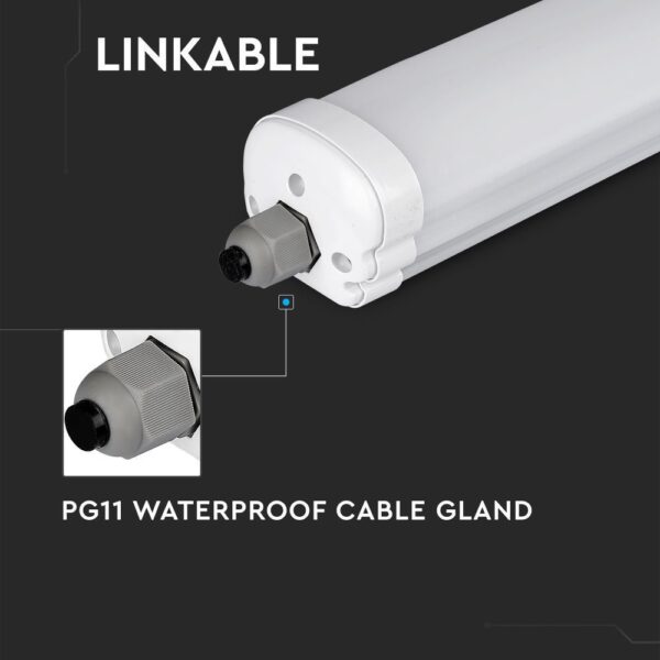 Φωτιστικό Οροφής LED 24W 4000K 1.2m IP65 Λευκού Χρώματος V-TAC – 6485