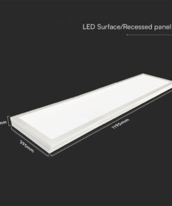 LED Πάνελ Oρθογώνιο 2σε1 Επιφανειακό-Χωνευτό 40W V-TAC Samsung 30x120cm Φυσικό 4000K – 2166251