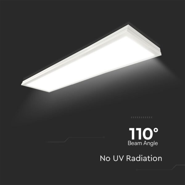 LED Πάνελ Oρθογώνιο 2σε1 Επιφανειακό-Χωνευτό 40W V-TAC Samsung 30x120cm Φυσικό 4000K – 2166251