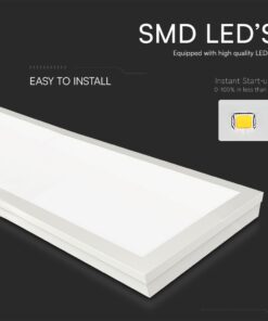 LED Πάνελ Oρθογώνιο 2σε1 Επιφανειακό-Χωνευτό 40W V-TAC Samsung 30x120cm Φυσικό 4000K – 2166251