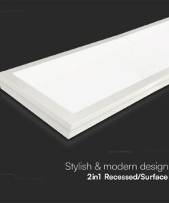 LED Πάνελ Oρθογώνιο 2σε1 Επιφανειακό-Χωνευτό 40W V-TAC Samsung 30x120cm Φυσικό 4000K – 2166251