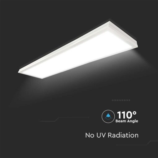 LED Πάνελ Παραλληλόγραμμο 2σε1 Επιφανειακό-Χωνευτό 36W V-TAC 30x120cm Ψυχρό Λευκό 6400K – 216626