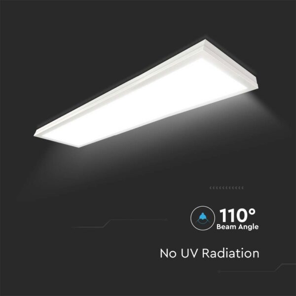 LED Πάνελ Παραλληλόγραμμο 2σε1 Επιφανειακό-Χωνευτό 36W V-TAC 30x120cm Ψυχρό Λευκό 6400K – 216626